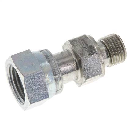 UN 11/16''-16 x G 1/4'' F/M Zinc plated Steel Reducing Adapter ORFS 630 Bar - Hydraulic