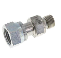 UN 11/16''-16 x G 1/4'' F/M Zinc plated Steel Reducing Adapter ORFS 630 Bar - Hydraulic