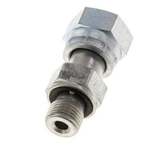 UN 11/16''-16 x G 1/4'' F/M Zinc plated Steel Reducing Adapter ORFS 630 Bar - Hydraulic