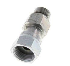 Adaptateur réducteur en acier zingué UN 13/16''-16 x G 3/8'' F/M ORFS 630 Bar - Hydraulique