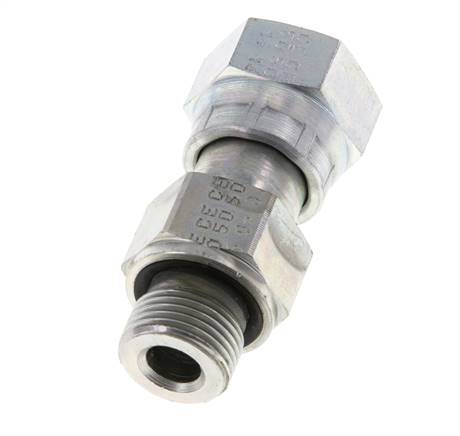 Adaptateur réducteur en acier zingué UN 13/16''-16 x G 3/8'' F/M ORFS 630 Bar - Hydraulique