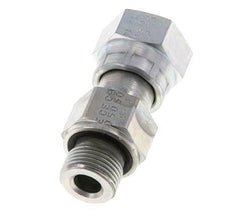 UN 13/16''-16 x G 3/8'' F/M Zinc plated Steel Reducing Adapter ORFS 630 Bar - Hydraulic