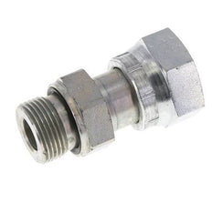 Adaptateur réducteur en acier zingué UN 1-3/16''-12 x G 3/4'' F/M ORFS 400 Bar - Hydraulique