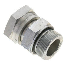 UN 2''-12 x G 1 1/2'' F/M Zinc plated Steel Reducing Adapter ORFS 250 Bar - Hydraulic