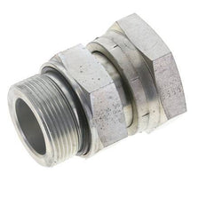 Adaptateur réducteur en acier zingué UN 2''-12 x G 1 1/2'' F/M ORFS 250 Bar - Hydraulique