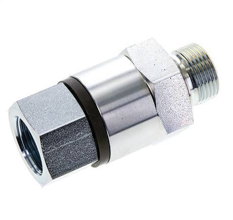 G 3/4'' F/M Joint tournant en acier zingué 400 Bar - Hydraulique - Haute pression