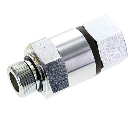 G 3/4'' F/M Joint tournant en acier zingué 400 Bar - Hydraulique - Haute pression