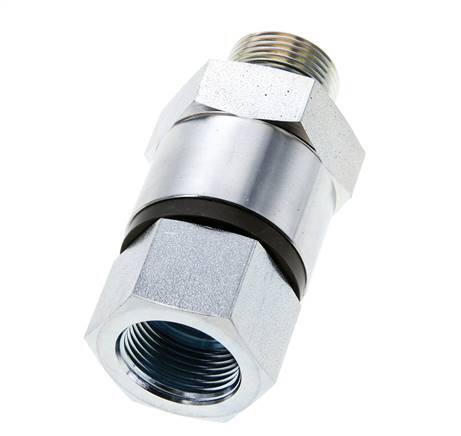 G 3/4'' F/M Joint tournant en acier zingué 400 Bar - Hydraulique - Haute pression