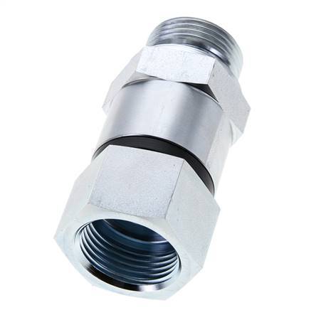 G 1'' F/M Joint pivotant en acier zingué 400 Bar - Hydraulique - Haute pression