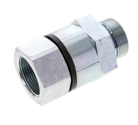 G 1 1/4'' F/M Joint pivotant en acier zingué 400 Bar - Hydraulique - Haute pression