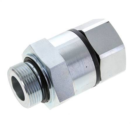 G 1 1/4'' F/M Joint pivotant en acier zingué 400 Bar - Hydraulique - Haute pression