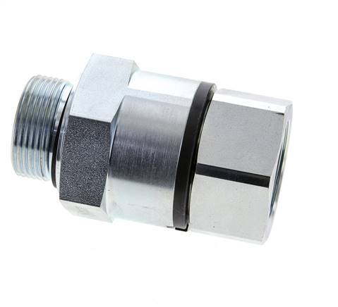 G 1 1/4'' F/M Joint pivotant en acier zingué 400 Bar - Hydraulique - Haute pression