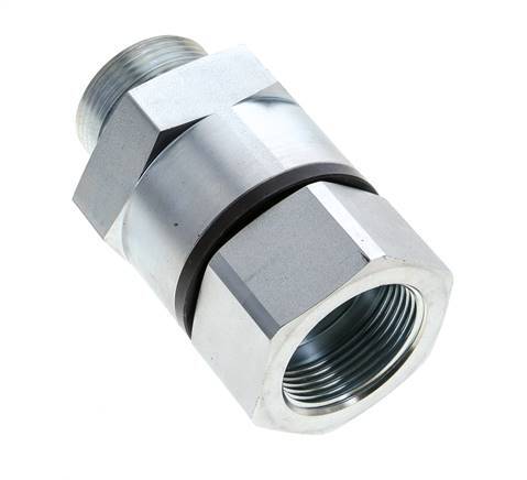 G 1 1/4'' F/M Joint pivotant en acier zingué 400 Bar - Hydraulique - Haute pression