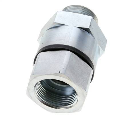 G 1 1/4'' F/M Joint pivotant en acier zingué 400 Bar - Hydraulique - Haute pression