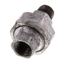 Rp 3/8'' x R 3/8'' F/M Fonte zinguée Mamelon double 3 pièces avec joint conique 25 Bar