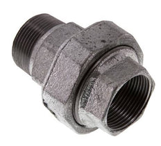 Rp 1 1/4'' x R 1 1/4'' F/M Zincé Fonte Mamelon double 3 pièces avec joint conique 25 Bar