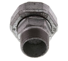 Rp 1 1/4'' x R 1 1/4'' F/M Zincé Fonte Mamelon double 3 pièces avec joint conique 25 Bar