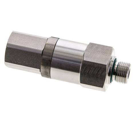 G 3/8'' F/M Joint tournant en acier inoxydable 250 Bar - Hydraulique - Haute pression