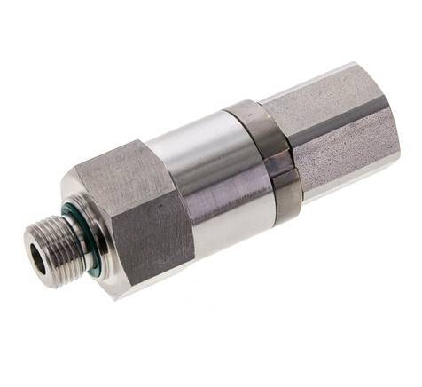 G 3/8'' F/M Joint tournant en acier inoxydable 250 Bar - Hydraulique - Haute pression