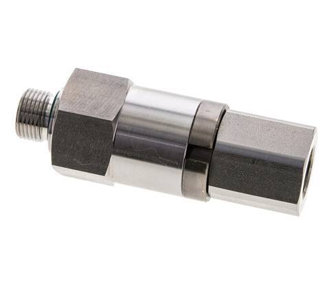 G 3/8'' F/M Stainless steel Swivel Joint 250 Bar - Hydraulic - High-pressure