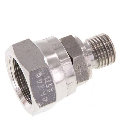 Adaptateur réducteur en acier inoxydable G 1/2'' x G 1/4'' F/M 300 Bar - Hydraulique