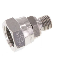 Adaptateur réducteur en acier inoxydable G 1/2'' x G 1/4'' F/M 300 Bar - Hydraulique