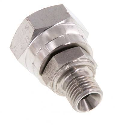 Adaptateur réducteur en acier inoxydable G 1/2'' x G 1/4'' F/M 300 Bar - Hydraulique