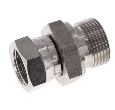 Adaptateur réducteur en acier inoxydable G 1/2'' x G 3/4'' F/M 300 Bar - Hydraulique