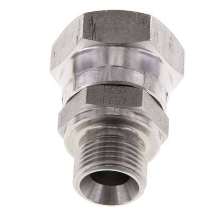 Adaptateur réducteur en acier inoxydable G 1/2'' x G 3/8'' F/M 300 Bar - Hydraulique