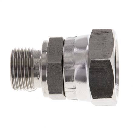 Adaptateur réducteur en acier inoxydable G 1/2'' x G 3/8'' F/M 300 Bar - Hydraulique