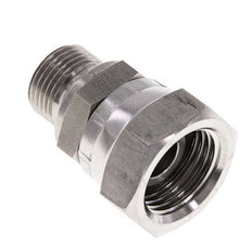 Adaptateur réducteur en acier inoxydable G 1/2'' x G 3/8'' F/M 300 Bar - Hydraulique