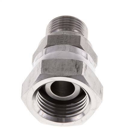 Adaptateur réducteur en acier inoxydable G 1/2'' x G 3/8'' F/M 300 Bar - Hydraulique