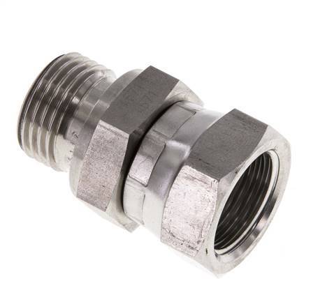 Adaptateur réducteur en acier inoxydable G 1/2'' F/M 300 Bar - Hydraulique
