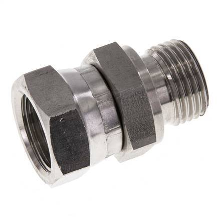 Adaptateur réducteur en acier inoxydable G 1/2'' F/M 300 Bar - Hydraulique