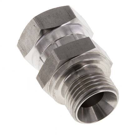 Adaptateur réducteur en acier inoxydable G 1/2'' F/M 300 Bar - Hydraulique