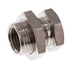 G 1/4'' x G 3/8'' F/M Stainless steel Bulkhead Fitting 40 Bar