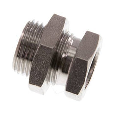 G 1/4'' x G 3/8'' F/M Stainless steel Bulkhead Fitting 40 Bar