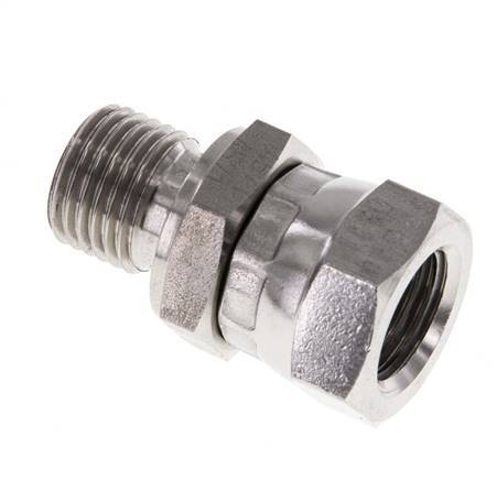 G 1/4'' F/M Stainless steel Reducing Adapter 350 Bar - Hydraulic