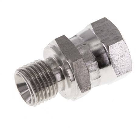 G 1/4'' F/M Stainless steel Reducing Adapter 350 Bar - Hydraulic