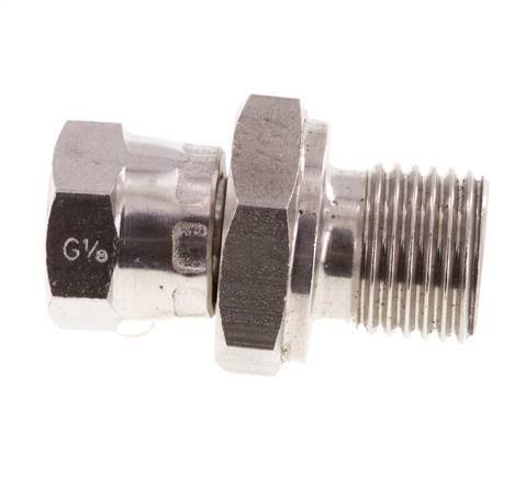 Adaptateur réducteur en acier inoxydable G 1/8'' x G 1/4'' F/M 350 Bar - Hydraulique