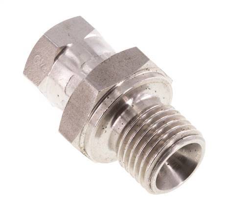 Adaptateur réducteur en acier inoxydable G 1/8'' x G 1/4'' F/M 350 Bar - Hydraulique