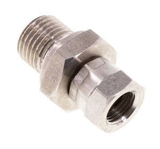 Adaptateur réducteur en acier inoxydable G 1/8'' x G 1/4'' F/M 350 Bar - Hydraulique