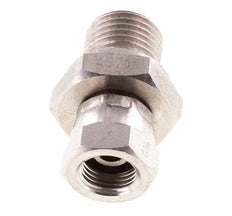 Adaptateur réducteur en acier inoxydable G 1/8'' x G 1/4'' F/M 350 Bar - Hydraulique