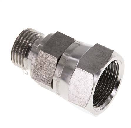 Adaptateur réducteur en acier inoxydable G 3/4'' x G 1/2'' F/M 175 Bar - Hydraulique