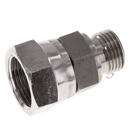Adaptateur réducteur en acier inoxydable G 3/4'' x G 1/2'' F/M 175 Bar - Hydraulique