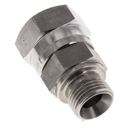 Adaptateur réducteur en acier inoxydable G 3/4'' x G 1/2'' F/M 175 Bar - Hydraulique