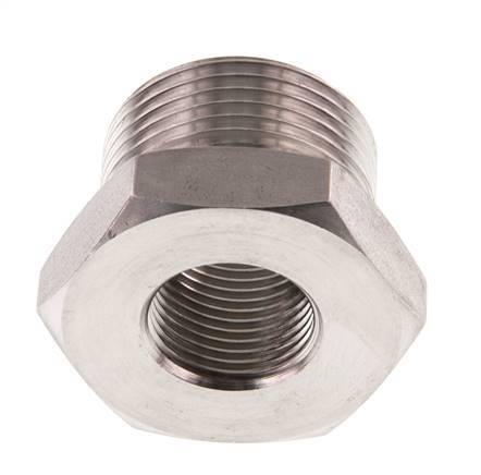 G 3/8'' x G 3/4'' F/M Bague réductrice en acier inoxydable 40 Bar