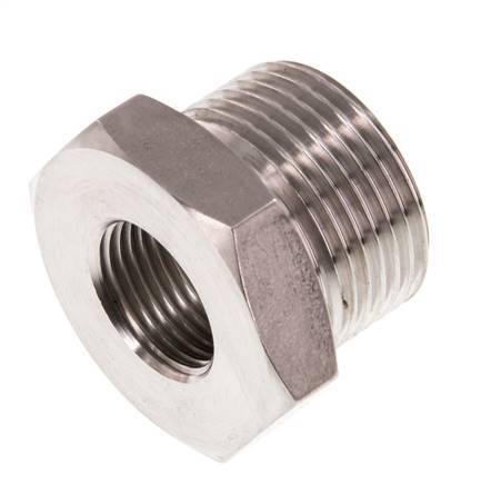 G 3/8'' x G 3/4'' F/M Bague réductrice en acier inoxydable 40 Bar