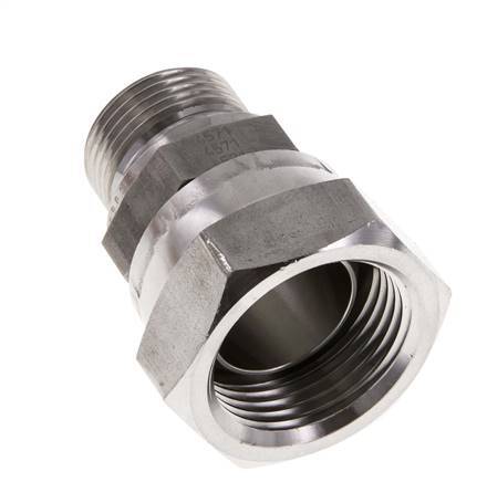 Adaptateur réducteur en acier inoxydable G 1'' x G 3/4'' F/M 150 Bar - Hydraulique