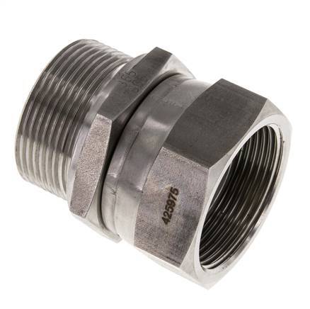 G 1 1/2'' F/M Stainless steel Reducing Adapter 125 Bar - Hydraulic